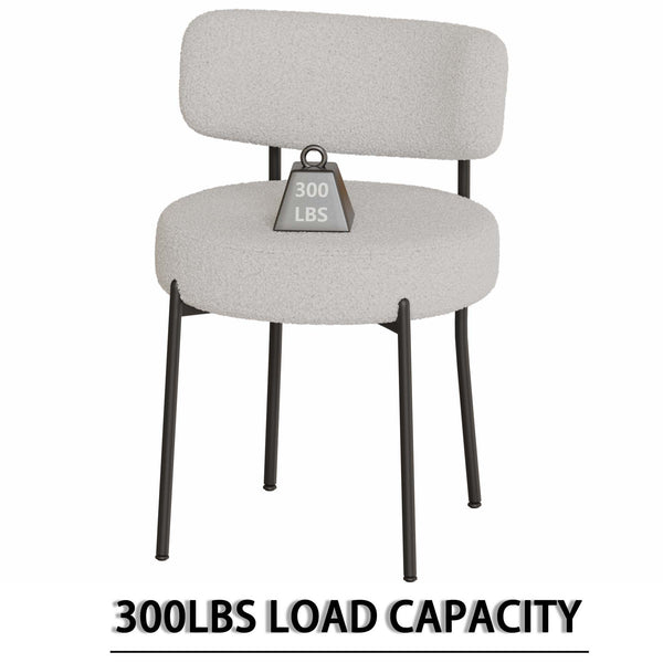 English Elm 63" Modern-Medieval Cream Mdf Dining Table Set With 4 Cushioned Chairs - Stylish & Versatile Design W2189S00707