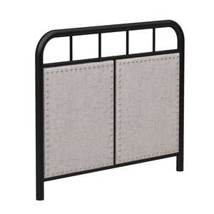 English Elm Twin Sturdy Metal Bed Frame for Twin Mattress — Quiet, Tool-Included Assembly, No Box Spring Needed, 300LB Capacity Black 44.49 L x 42.72 W x 5.31 H W2297P347758