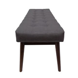 Christopher Knight Home® - Noble House - Flavel Mid Century Tufted Grey Fabric Ottoman