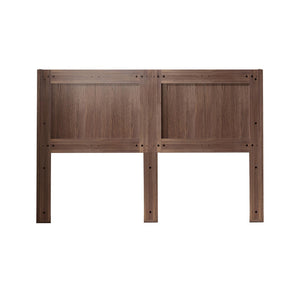 English Elm Modern Fluted Wood Panel King Headboard Wall Mounted Wingback Walnut Bedroom Accent W3520P383461