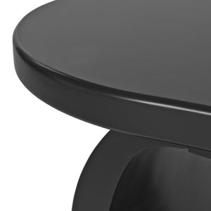 English Elm ON-TREND Cloud Coffee Table with Curved Legs, 1.5" Thick Round-Edge Top, Lightweight Stylish Accent for Living Room Black N721P262567B