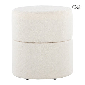 English Elm Wood Lidded Storage Ottoman Handwoven Wool Artisan Texture for Bohemian Living Spaces B202P471514