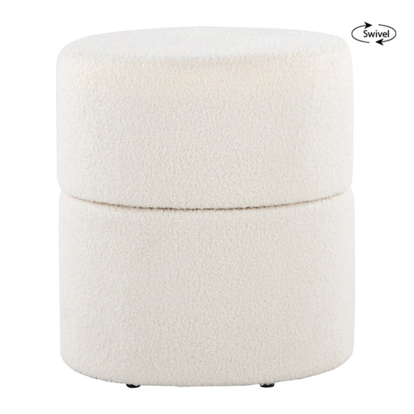 English Elm Wood Lidded Storage Ottoman Handwoven Wool Artisan Texture for Bohemian Living Spaces B202P471514