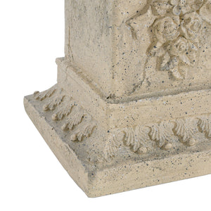 English Elm Christopher Knight Home® - Pedestal Sand 19" Magnesium Oxide Plant Stand — Indoor/Outdoor No-Assembly 11.75"Wx11.75"Dx19"H N772P261939S