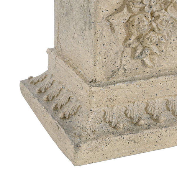 English Elm Christopher Knight Home® - Pedestal Sand 19" Magnesium Oxide Plant Stand — Indoor/Outdoor No-Assembly 11.75"Wx11.75"Dx19"H N772P261939S