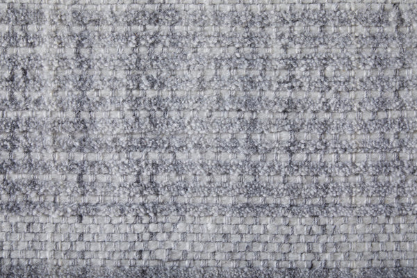 Feizy Rugs T34t8018 Highview Handwoven Polyester Rug - Modern Striped Design With Textured Depth For Stylish Spaces Gray,Ivory Polyester T34t8018gry000f00