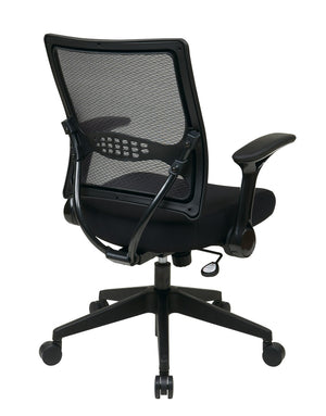 OSP Home Furnishings Professional Airgrid Mesh Manager Chair with Lumbar Support and Ergonomic Synchro Tilt 67-37N1G5