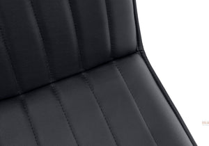 English Elm Dining Chair Set Of 2 - Modern Upholstered Faux Leather Side Chairs For Stylish Dining Spaces B2710P218847