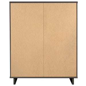English Elm Granville 38" Charcoal Gray Chest With 5 Drawers - Stylish Solid Wood Storage For Modern Homes B365S00084