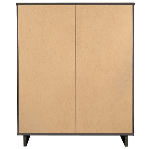 English Elm Granville 38" Charcoal Gray Chest With 5 Drawers - Stylish Solid Wood Storage For Modern Homes B365S00084