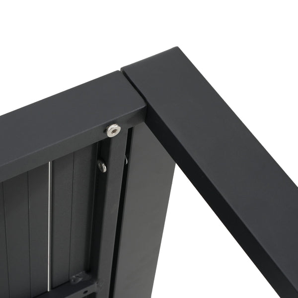 English Elm Christopher Knight Home® - NAVAN Aluminum 4-Piece Chat Set with Beige Olefin Cushions, Black Finish, Comfortable Outdoor Seating N775P243378B