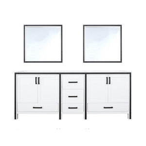 English Elm White Double Bath Vanity Set With Two Mirrors – Ample Storage, Quick Installation & Classic Design B2731S00586-GIGA