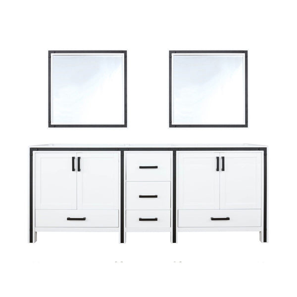 English Elm White Double Bath Vanity Set With Two Mirrors – Ample Storage, Quick Installation & Classic Design B2731S00586-GIGA