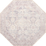 Unique Loom Timeless Paul Machine Made Medallion Rug Gray, Beige/Ivory 7' 7" x 7' 7"