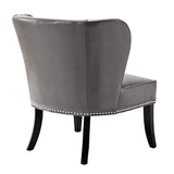 Madison Park Hilton Modern/Contemporary Armless Accent Chair FPF18-0053 Grey