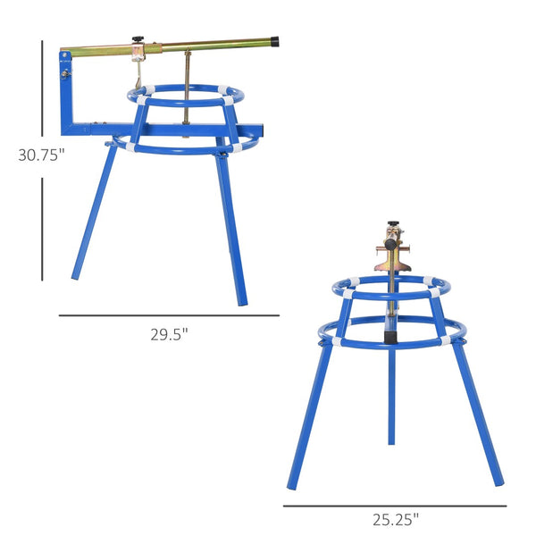 English Elm Motorcycle Tire Changing Stand with Steel Frame Bead Popper for Garage or Track T3971P412693