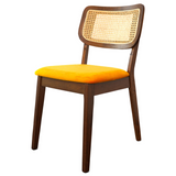 English Elm Ashcroft Furniture - Kaden Orange Velvet Dining Chair (Set Of 2)