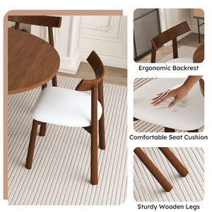 English Elm 59-inch Expandable Glass Top Dining Set Seats 8 with Upholstered Chairs X-base W2700S00112