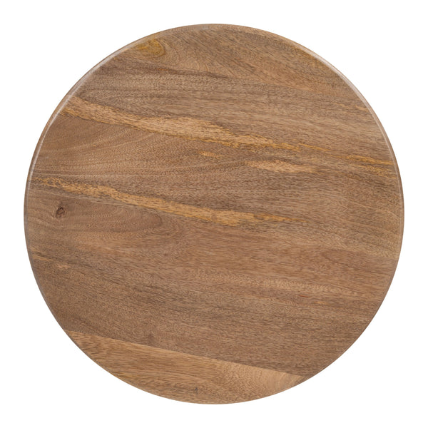 Zuo Modern Goblet Side Table In Brown & White - Modern Mango Wood Design For Stylish Living Spaces & Decor Brown Mango Wood 110734-zuo-modern