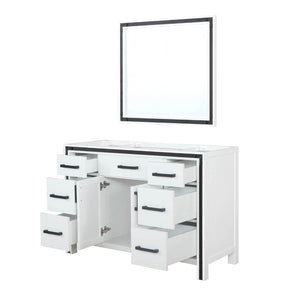 English Elm White Bath Vanity 48" With Classic Mirror, Ample Storage, Durable Wood, Quick Installation For Any Style B2731S00539-GIGA