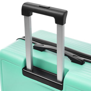 English Elm Luggage Set Three Piece Hard Shell Abs Suitcases with Spinner Wheels Tsa Lock Travel Green N730P304620F