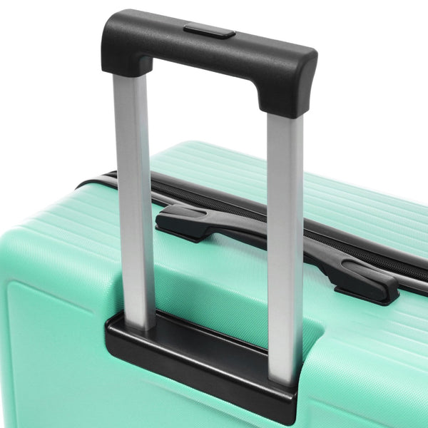 English Elm Luggage Set Three Piece Hard Shell Abs Suitcases with Spinner Wheels Tsa Lock Travel Green N730P304620F