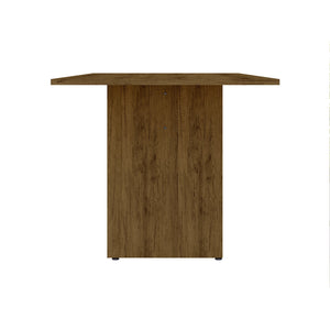 English Elm NoMad Rustic Country Dining Table 67.91in Natural Finish – Wood-Grain Protouch, H-Base Seating 6 B365P398264