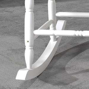 English Elm Outsunny Outdoor Wood Rocking Chair - 350 Lbs Capacity, High Back Comfort For Patio, Garden, Balcony W2225P174349-GIGA