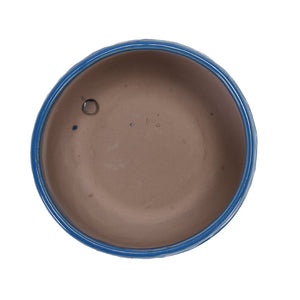 English Elm Set Of 2 Ceramic Flowerpots - 7" Stylish Navy Planters For Modern Home, Garden & Patio Décor W3273P322544-GIGA