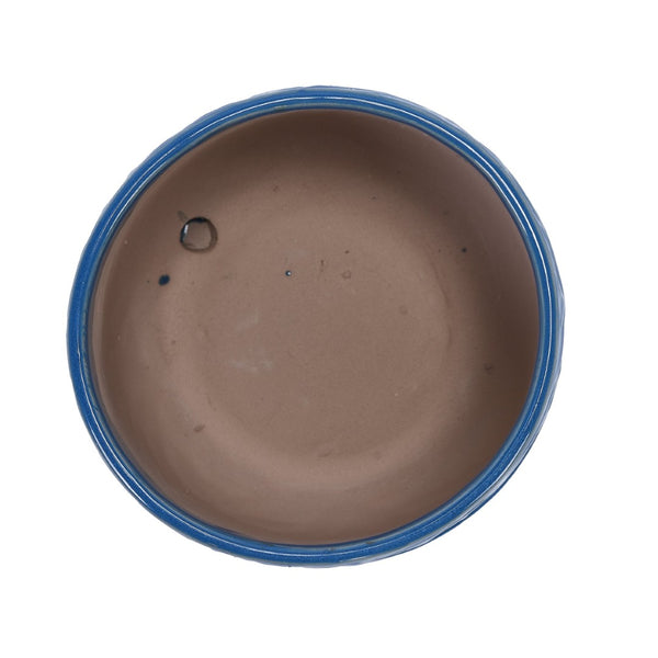 English Elm Set Of 2 Ceramic Flowerpots - 7" Stylish Navy Planters For Modern Home, Garden & Patio Décor W3273P322544-GIGA