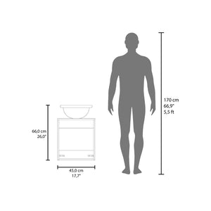 English Elm White Floating Bathroom Vanity With Integrated Sink, Modern Design For Small Spaces & Easy Cleaning B062P303922-GIGA