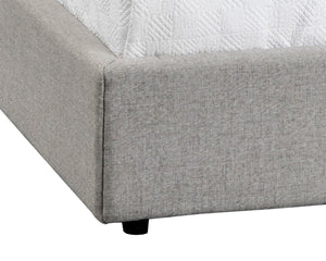 Sunpan EMMIT Bed - Queen - Contemporary Upholstered Design with Channel Tufting for Modern Comfort Marble 102558