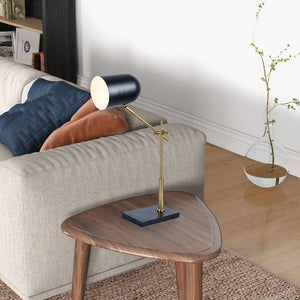 English Elm Ashcroft Furniture - High Quality Hotel Lumora Table Lamp - Elegant Black & White Design With Marble Base For Any Room B183P315117