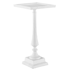 Jena White Accent Table