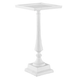 Jena White Accent Table