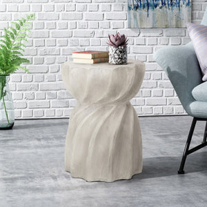 Christopher Knight Home® - Noble House - Canis Outdoor Contemporary Lightweight Concrete Accent Side Table