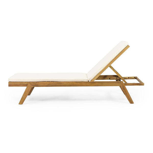 English Elm Christopher Knight Home® - Caily Chaise Lounge Set - Stylish Acacia Wood, Adjustable Backrests, Water-Resistant Cushions, Durable! 71346.00CRM