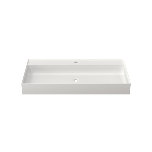 English Elm Stone Resin Vessel Basin Sink Sculptural Countertop Design for Modern Bathrooms T3785P355780
