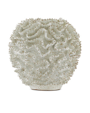 Currey & Company Swirl Handcrafted Terracotta Vase with Art Deco Cactus Form for Shelves and Consoles 1200-0296