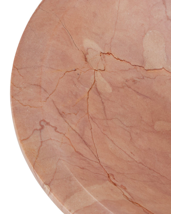 Currey & Company Lubo Handcrafted Marble Footed Bowl with Dramatic Gray Veining for Home Decor Rosa Cappuccino Marble Large 1200-0809