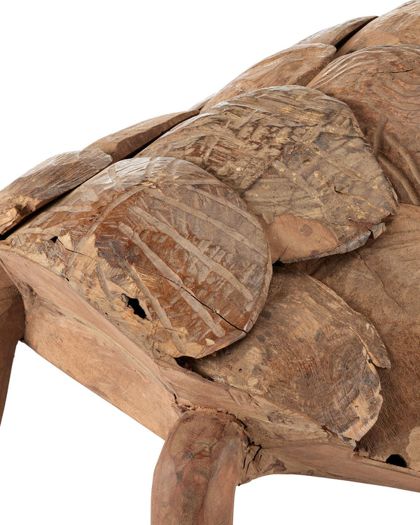 Currey & Company Turtle Family Sculpture Set Reclaimed Wood Folk Art Accent for Shelves and Consoles 1200-0821