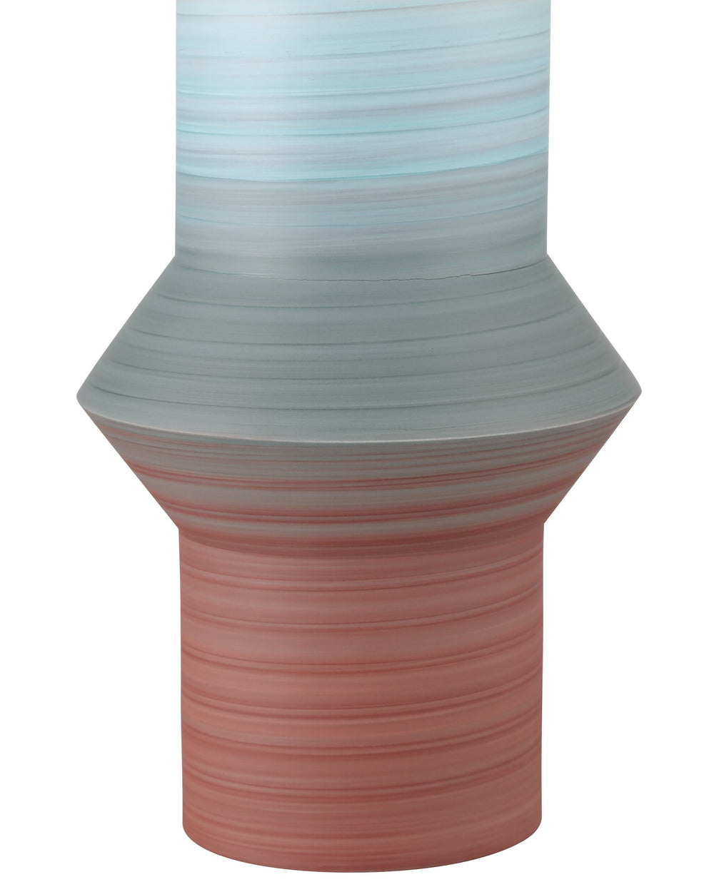 Currey & Company Happy 80S Porcelain Vase Set Geometric Bold Reactive Glaze Sculptural Shelf Decor 1200-0909