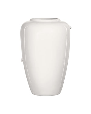 Currey & Company Daisy Maria Porcelain Vase Set with Hand-Sculpted Floral Relief for Elegant Decor 1200-0983