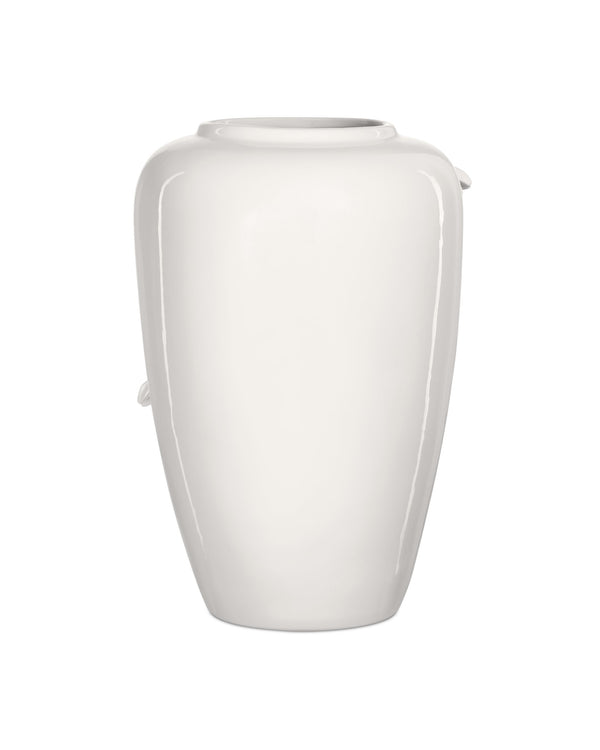 Currey & Company Daisy Maria Porcelain Vase Set with Hand-Sculpted Floral Relief for Elegant Decor 1200-0983