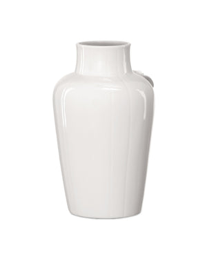 Currey & Company Flower Maria Hand Thrown Porcelain Vase with Sculptural Blooms for Elegant Display Small 1200-0985