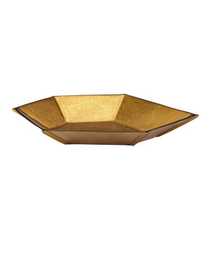 Currey & Company Merola Cast Aluminum Sculptural Bowl with Antique Brass and Hand-Rubbed Bronze Finish 1200-1028