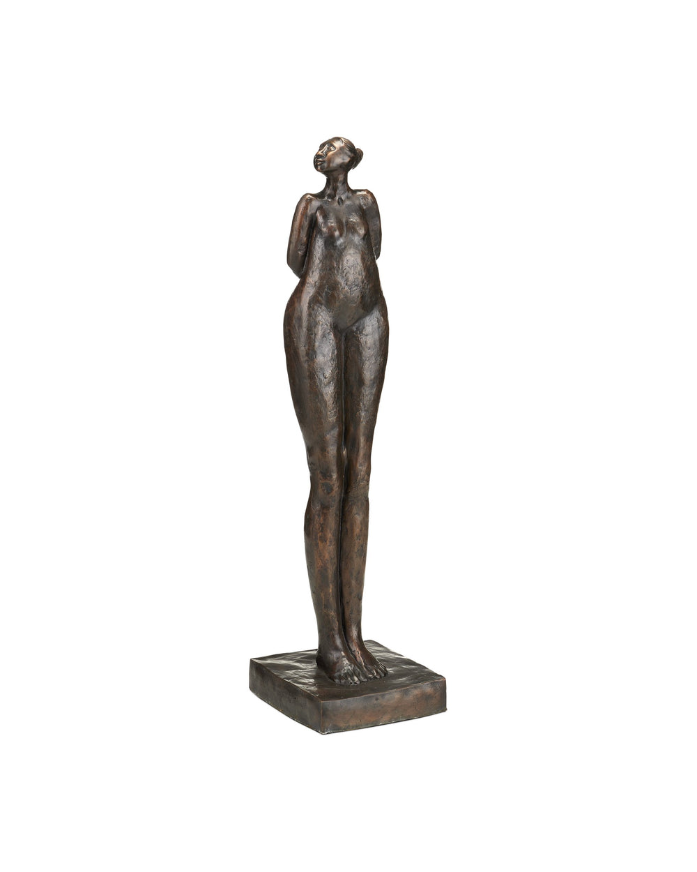 Currey & Company The Empress Bronze Figurative Sculpture Cast Patina Standing Form for Foyer or Study 1200-1056