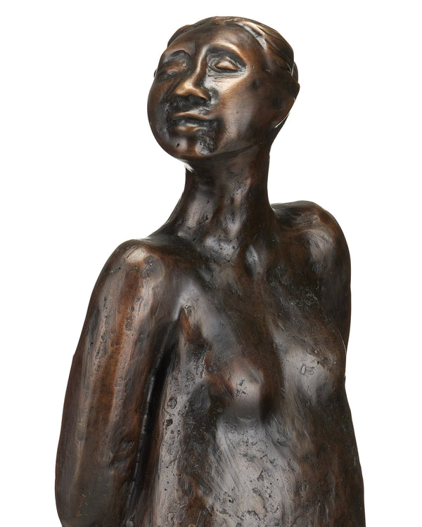 Currey & Company The Empress Bronze Figurative Sculpture Cast Patina Standing Form for Foyer or Study 1200-1056
