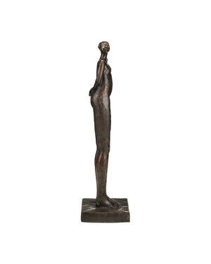 Currey & Company The Empress Bronze Figurative Sculpture Cast Patina Standing Form for Foyer or Study 1200-1056