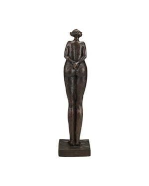 Currey & Company The Empress Bronze Figurative Sculpture Cast Patina Standing Form for Foyer or Study 1200-1056